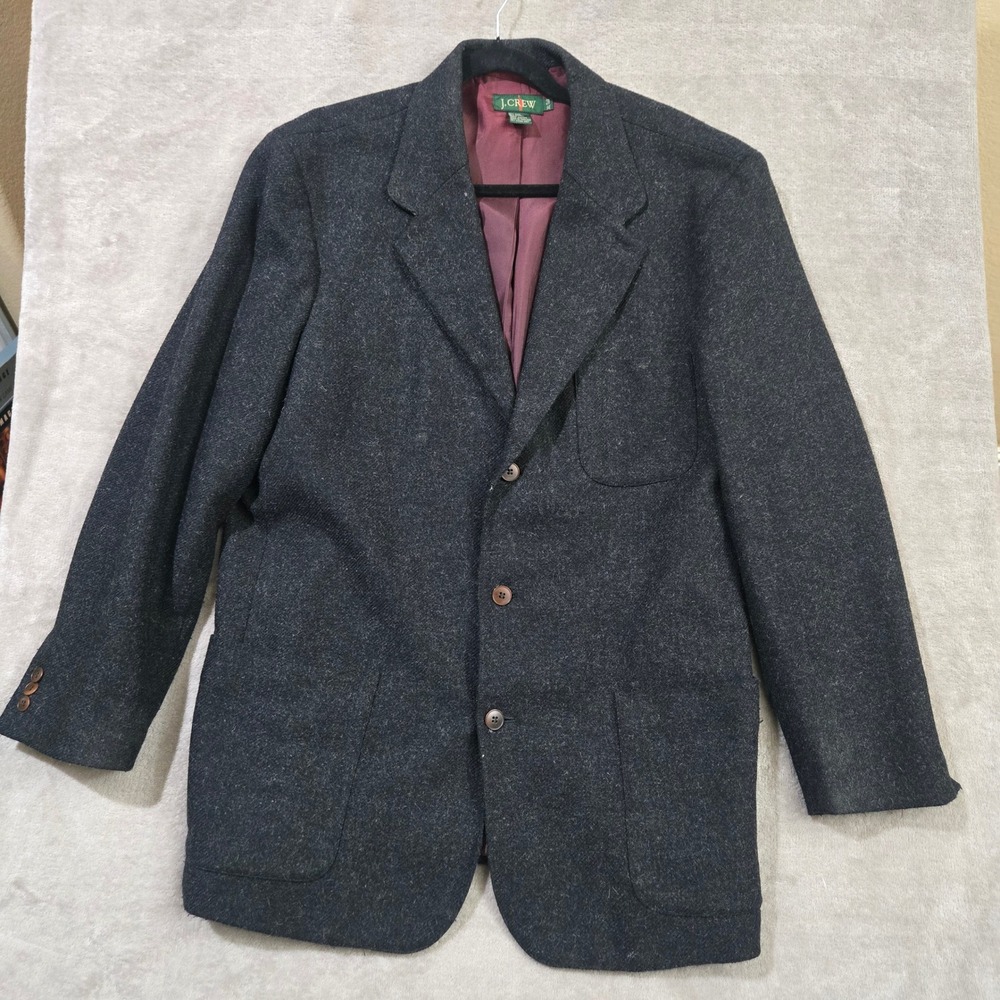 J.Crew Oarsman Wool Mohair Coat Mens XL Dark Academia Blazer Heritage Ivy League